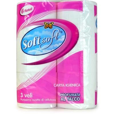 SOFT SOFT CARTA IGIEN X6 ROSA PROF.TALCO