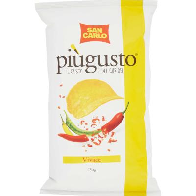 S.CARLO PATATINE PIU GUSTO VIVACE GR150#