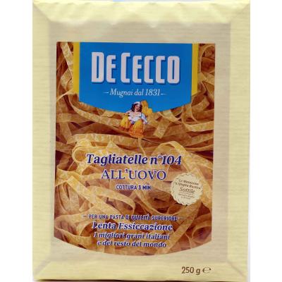 DE CECCO TAGLIATELLE UOVO GR.250 n.104#
