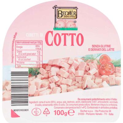 BECHER CUBETTI COTTO S/POL GR100