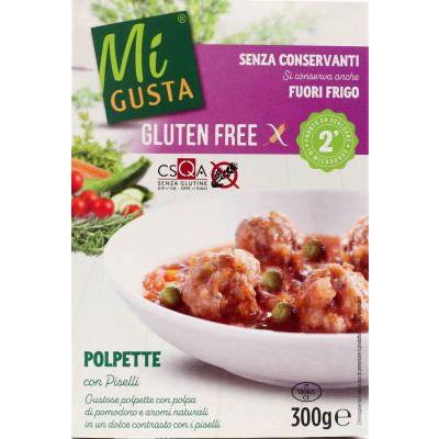 MI GUSTA POLPETTE C/PISELLI S/G GR.300